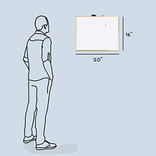 U Brands Monthly Calendar Dry Erase Board, 16 x 20 Inches