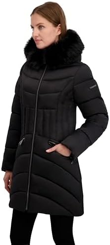 Amazon.com: 1 Madison Women's Warm Winter Parka with Fox Fur