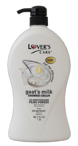 Lover's care goat's milk shower cream 40.7 oz (1200ml) -Pearl Powder plus Bio Nutrient