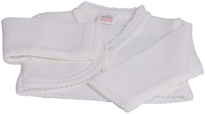 Baby Girls Knitted Bolero Cardigan by Dandelion (Newborn, White)