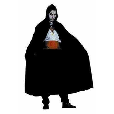 56" Cape Hooded - Nylon Taffeta - Black - One Size 56" Cape Hooded - Nylon Taffeta - Black - One Size