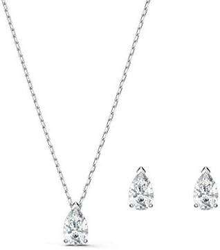Swarovski Attract Pear Crystal Necklace and Earrings Set