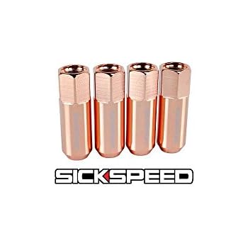 Parts Accessories 4 24k Gold 50 Cal Bullets Tips For Sickspeed Spiked Tuner Lug Nuts Wheels P2 Car Truck Parts