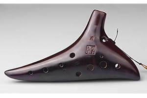 Classic 12 Hole Ocarina Ceramic Flute (C(Soprano) Key)