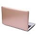 HDE MacBook Air 13 inch Case Soft Touch Matte Plastic Hard Case with Keyboard Cover (Models: A1369 and A1466), Gold