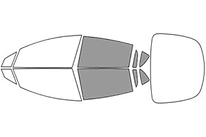 Rvinyl Window Tint Kit Compatible with Tesla Model X 2016-2022 - Back Precut Kit - 50%