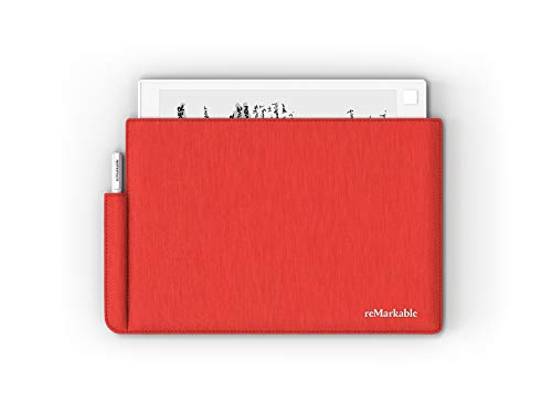 reMarkable Folio: Coral Red - Polymer Weave - The Official Sleeve for The reMarkable Paper Tablet