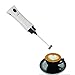 KUWAN Electric Milk Frother Rechargeable Handheld Wand Coffee Mixer for Latte Hot Milk Eggbeater with Charging Cable