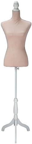 Aadya Female Mannequin Torso Dress Form Clothing Display Tripod Stand - Peach