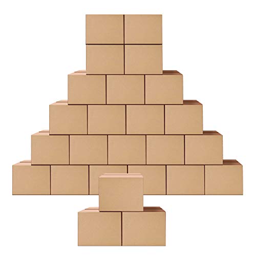Schliersee Small Shipping Boxes 6x4x4 inch Pack of 25 Corrugated Box Mailers