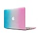 Macbook Air 13 Case,TECOOL Hard Plastic Shell with Screen Protector and Keyboard Cover for MacBook Air 13.3 inch Model:A1466 and A1369 (Rainbow)