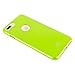 GOOSPERY Pearl Jelly for Apple iPhone 8 Plus Case (2017) with Screen Protector Slim Thin Rubber Case (Lime) IP8P-JEL/SP-LIM