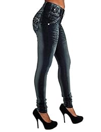 Diseño colombiano, cintura media, levantamiento de botas, pantalones vaqueros