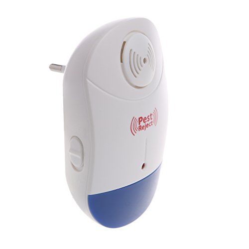Bettal Ultrasonic Electronic Pest Repeller with LED Light for Mice Mosquito Reject, EU Plug, ABS Flame and Retardant Materials
