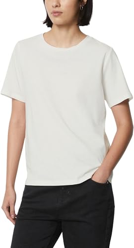 Denim Damen T-Shirt aus Bio-Baumwolle Regular Fit, Weiß (Egg White), S