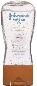 Johnson and Johnson Baby Oil Gel Shea and Cocoa Butter 6.5 Oz (2 Pack) by Johnson Family Company