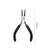 Beadthoven 1Set Round Nose Pliers Jewelry Tools for Memory Wire Looping Wrapping Beading Black Color 12.7cm/5 Inch Long