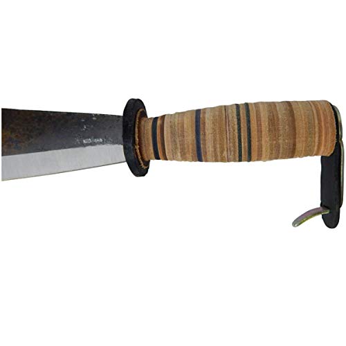 SHW-FIRE Schweizer Gertel Hippe Gertl Gartenmesser Stahl Ledergriff Handschutz 43cm – Bild 6