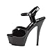 Funtasma by Pleaser Women's Juliet-209 Platform Sandal,Black Patent,14 M