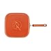 Rachael Ray Brights Nonstick Griddle/Griddle Pan/Flat Grill with Glass Press - 11 Inch, Orange Gradient