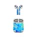 Skin Decals for Apple AirPods - Electrify Ice Blue - Sticker Wrap Fits 1st and 2nd Generation