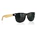 OCT17 Wood Bamboo Wooden Vintage Sunglasses Eyewear for Mens Womens - Black
