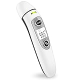 Mademax Forehead and Ear Thermometer, Thermometer for Fever, Digital Medical Infrared Thermometer for Baby, Infant, Kids and Adults with FDA and CE Approved (White)
