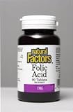 Folic Acid 1mg (90Tablets) Brand: Natural Factors