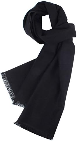 Kat Cheung Bahar 100% Silk Warm And Fashion Soft Brushed Scarf For Men Plain Color
