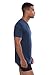 Texere Crew Neck Undershirt for Men (Dexx, Midnight Blue, L)