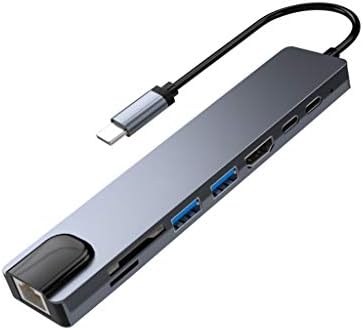 Usb C ハブ 8 In 1 Usb C 変換アダプター Hdmi 4k 高解像度 Lanポート Usb ポート 高速データ転送 5gbps Sd Tf Microsd カードリーダー 多機能 変換アダプタ 87w Pd 急速充電 Macbook Macbook Pro Surface Go Chromebook Samsung Galaxy Tab Pro Hp Spectre Huawei