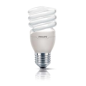 Philips Ampoule FluoCompacte Spirale Culot E27 15 Watts Consommés Équivalence Incandescence : 70W