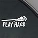 Bargain Max Play Hard Lacrosse Sticker Decal Notebook Car Laptop 6