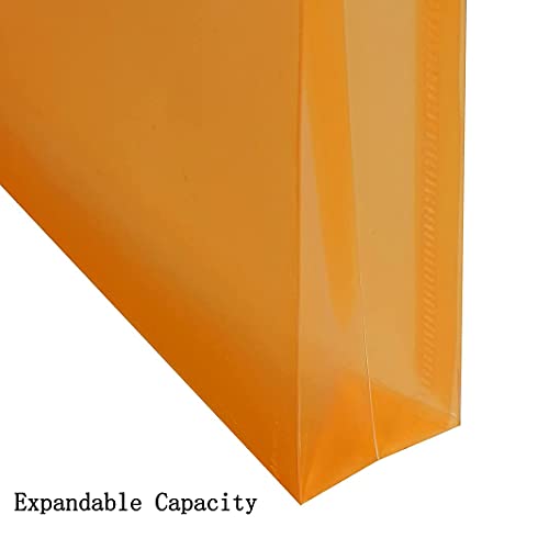 24 Packs Expandable Plastic Envelopes Poly Envelopes with Snap Button