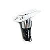 Pactrade-Marine-Rect-2-Prong-Chrome-Stern-Light-Pole-Base-Sliding-Socket-Plug-In