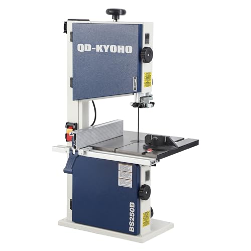 Band Saw, 10-Inch Bandsaw for Woodworking, 1515 & 3280 FPM Dual-Speed Bandsaw, 1/2 HP，120 V 5.3-Amp Motor, Band Saws with Double-Sided Fence Assembly, Steel Bandsaws with Miter Gauge