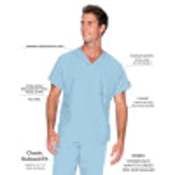 Landau Scrub Zone Unisex Relaxed Fit 1-Pocket