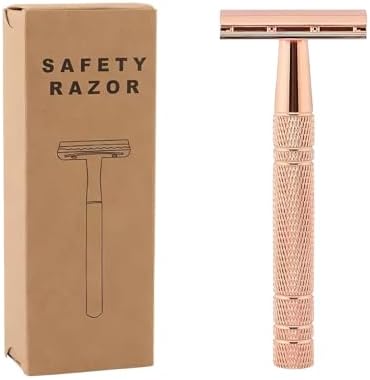 Ulta Razzor Metal Premium Reusable Double Edge Safety Razor for Men and Women with 5 ...