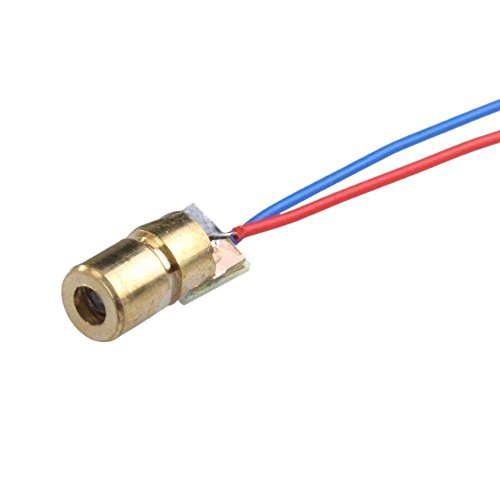 DTOL 10 x Mini Laser Dot Diode Module Head WL Red 650NM 6mm 5V 5Mw Pack of 10 - Thumbnail 3