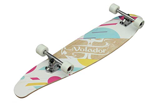 VOLADOR 42inch Freeride Longboard Complete Cruiser (Drop Through Deck - Camber concave) (Icecream) - Thumbnail 2