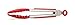 Tovolo Stainless Steel Handled Mini Turner Tongs With Wide Silicone Tips & Silicone Grips on Handles, Non-Stick & Heat-Resistant Silicone, BPA-Free & Dishwasher-Safe