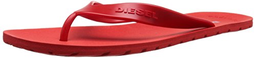 Diesel Men's Plaja Splish Flip Flop, High Risk Red, 46 EU/12-12.5 M US