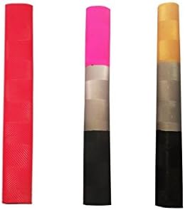 Cricket Bat Grips Chevron 3 Pack - Red, Black, Silver, Pink, Gold