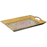 SouvNear SVN-SG-JDHPR-021 Wo Handmade Wooden Decorative 16 x 10 Inch Antique-Look Hand-Painted Wood Tray, one size, Multicolor