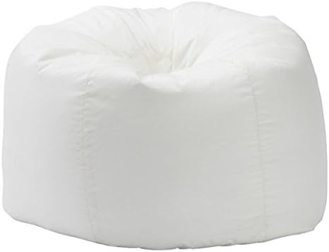 Home Store Textiles 1 PC Classic Fully Comfortable & Washable Egyptian Cotton Bean Bag Cover Without Beans 28"x28"x19" White