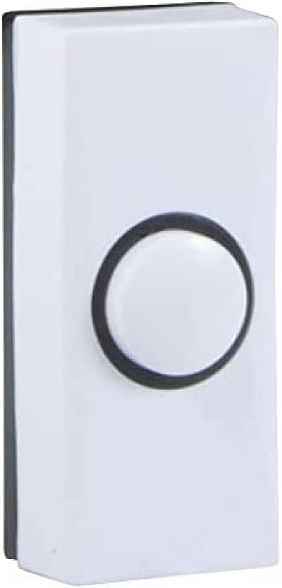 Byron 7910 Wired Bell Push White 2 Wire Doorbell Button