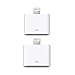 Lightning to 30-Pin Converter, 2 Pack 8 Pin to 30 Pin White Charging Adapter for iPhone 7, 7 Plus, 6S, 6S Plug, 5S, 5C, iPad