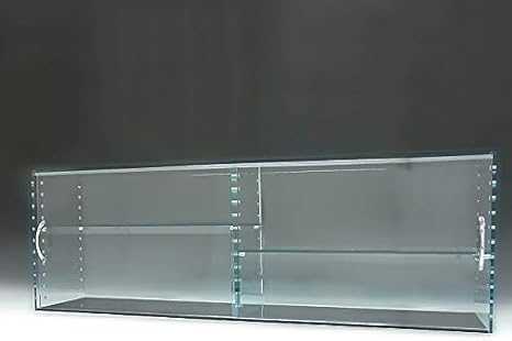 Amazon アクリルガラス色コレクションラック W900 H300 D0 引き戸タイプ 棚板4枚付属 通販