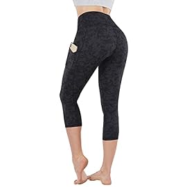 Lingswallow High Waisted Yoga Leggings with Pockets – Tummy Control Workout Running Yoga Pants for Women