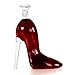 Rella Stiletto Decanter with an Airtight Diamond Stopper | Hand Blown High Heel Glass Bottle for Wine or Liquor | 750ml